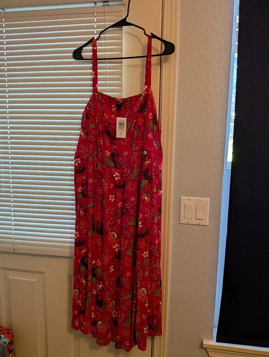 torrid Dresses & Skirts - torrid Hot Pink Leopard & Floral Midi Dress
